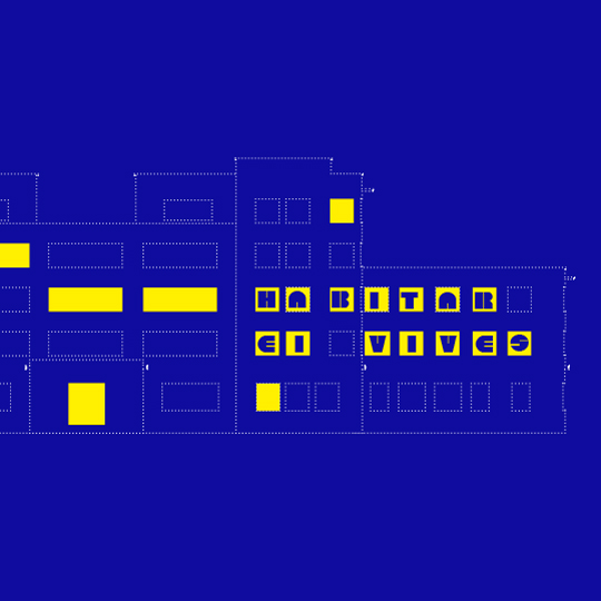 Dotted image of the facade of the Luis Vives College