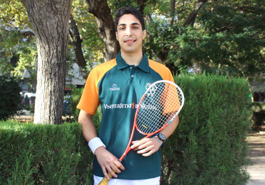 Víctor Reguera, seleccionador d'esquaix de la Universitat de València.