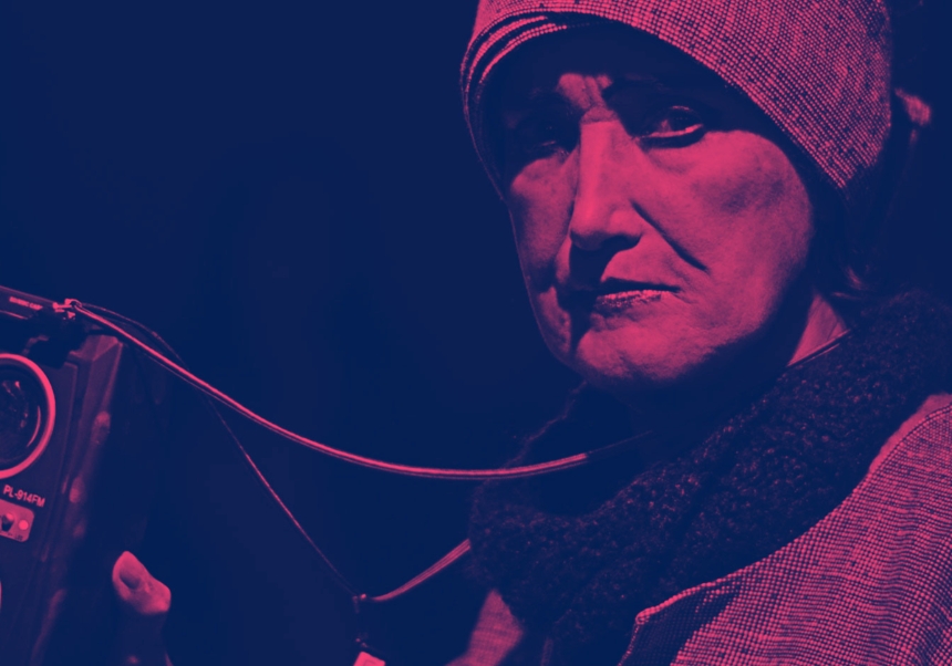 Imatge de la performance de Patricia Ariza