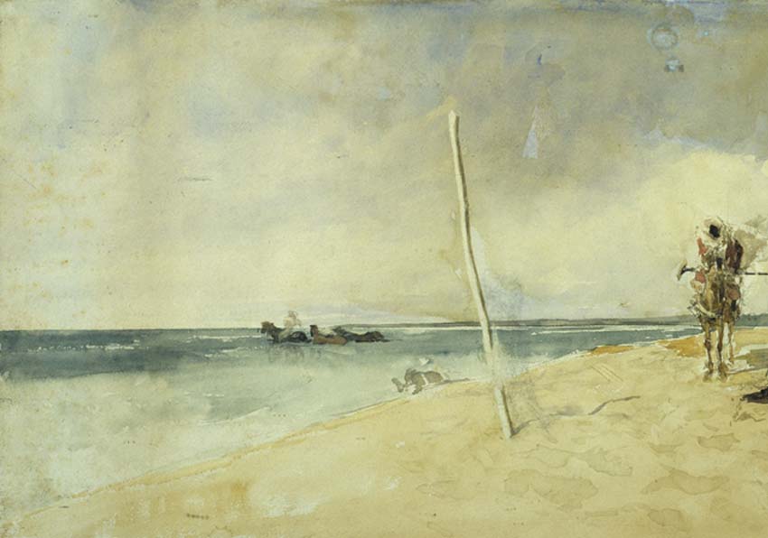 Pintura de una mujer tumbada en un sillón