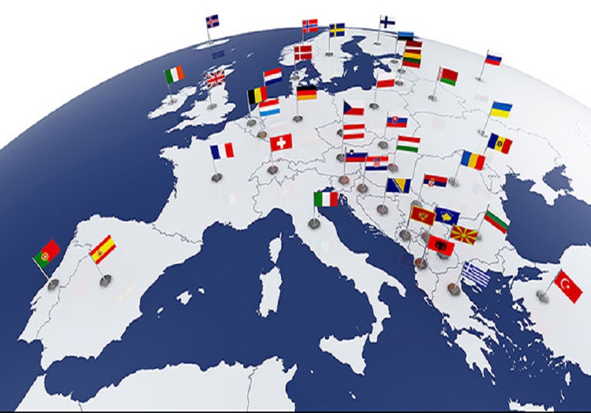 mapa d'europa