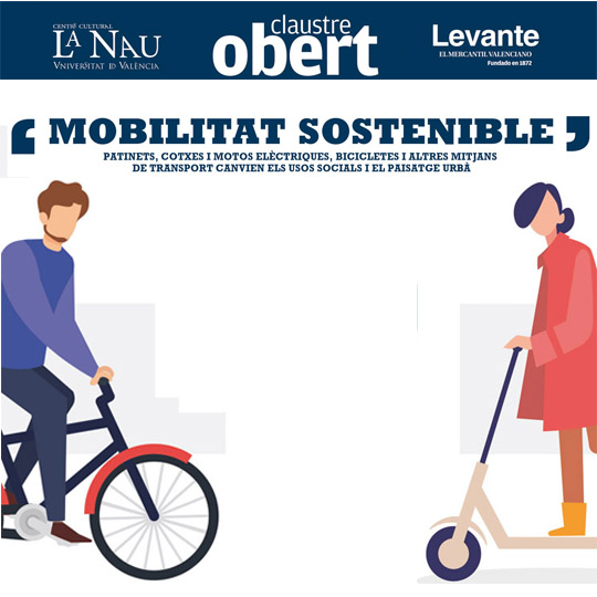 Movilidad sostenible. Mesa redonda. Claustre Ober. 14/10/2019. Centre Cultural La Nau. 19.00h