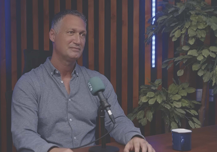 Juan Carlos Colado en un moment de l'entrevista
