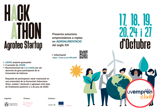 La Universitat de València convoca los Premios HACKATHON Agrotec Startup 2022
