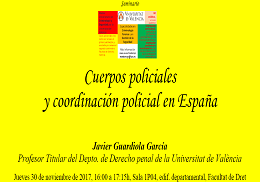 Cuerpos policiales y coordinación policial en España