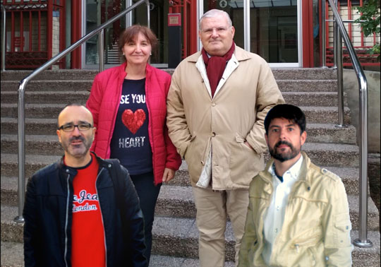 Javier Miró, María José Estrela, Vicente Caselles, Igor Gómez.