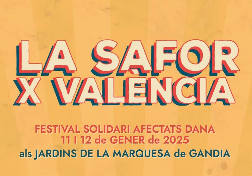 Cartell del festival 'La Safor x València'.