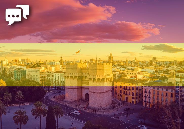 Imagen de Valencia con la bandera republicana