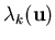 $\lambda_k({\bf u})$