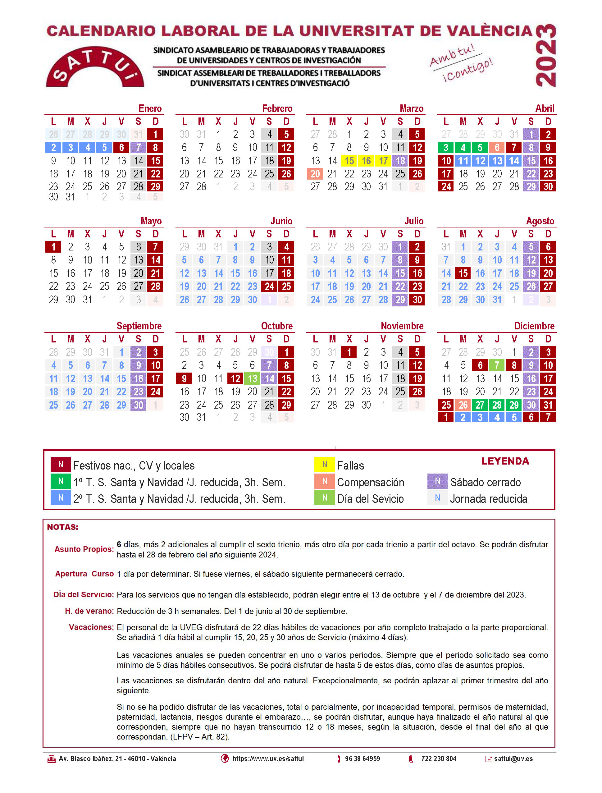 Calendario laboral