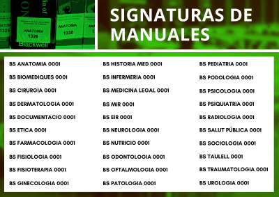 Signaturas de los manuales