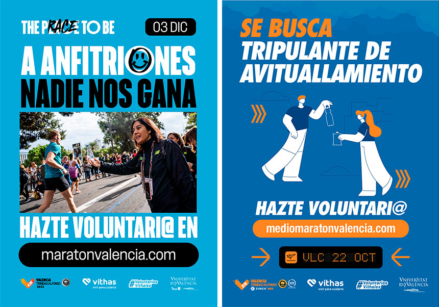 Cartell Voluntariat Marató i Mitja Marató