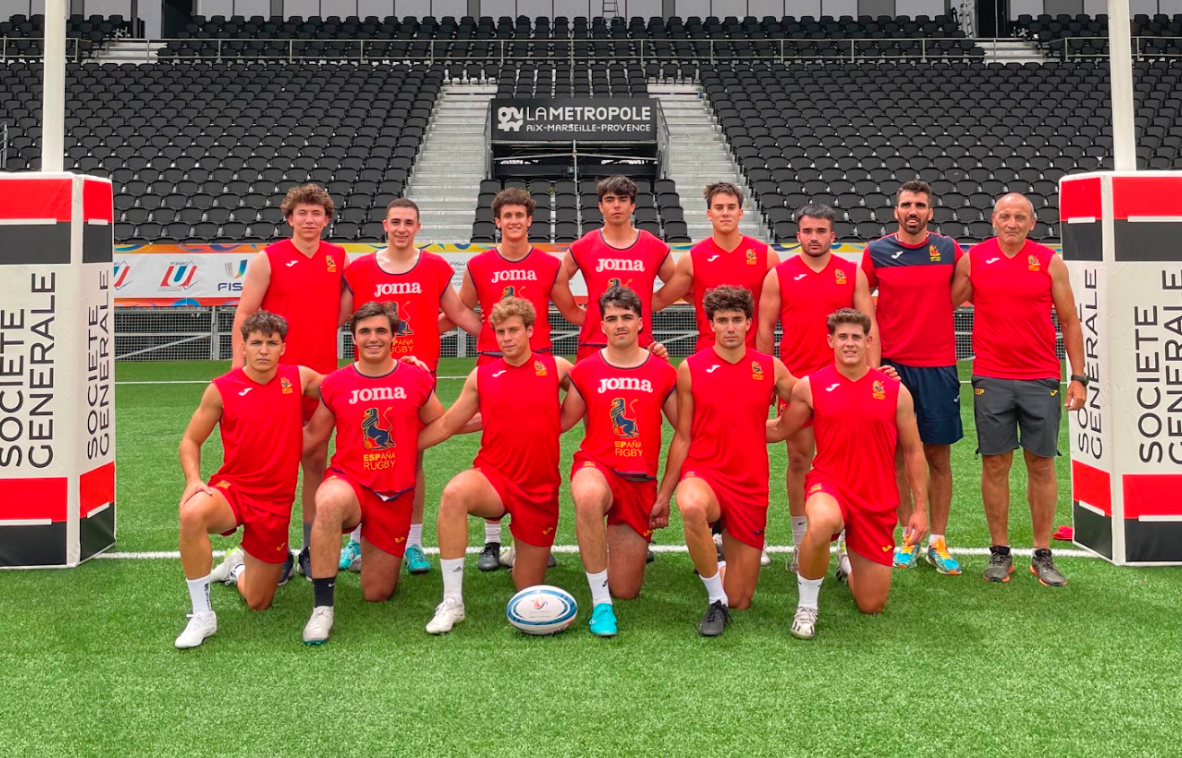 The men’s university rugby sevens team.