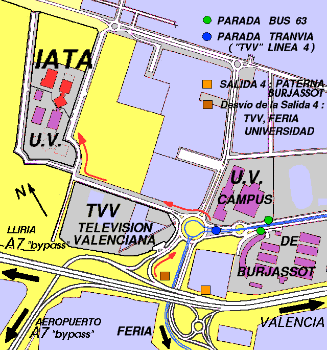 Map of location of the Materials Science Institute