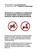 Cartell Prohibit Bicis Medicina