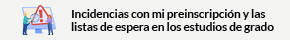 Se abrirá una nueva ventana. Incidencias con la preinscripción y las listas de espera