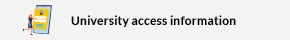This opens a new window Univesity access information