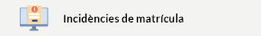 Incidències matrícula