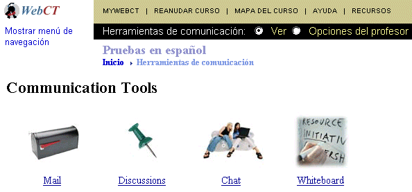 Página de organización