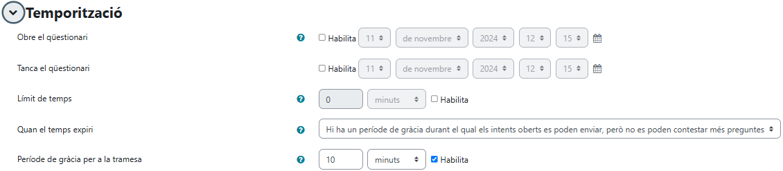 Questionari