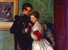 Obra pictórica: The Black Brunswicker (John Everett Millais)