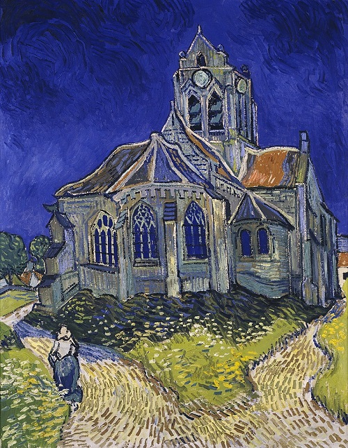 Obra: La iglesia de Auvers-sur-Oise (Vincent van Gogh)