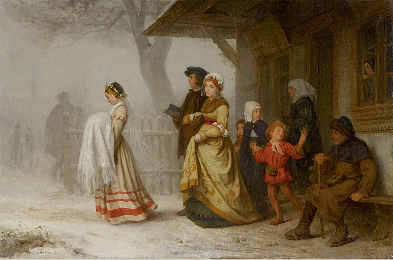 Pintura Bautismo de Albert Anker