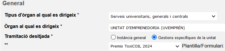 instancia general - toxicoil