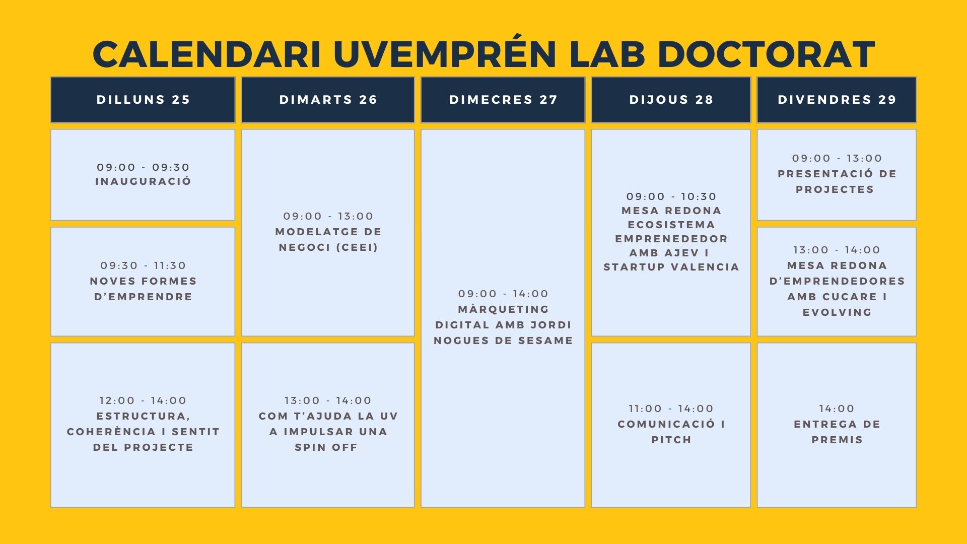 calendario formativa