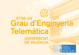 Grau en Enginyeria Telemàtica ETSE-UV