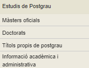 Estudis de Postgrau