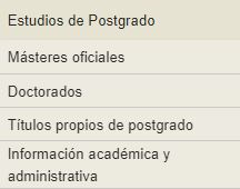 Estudis de Postgrau