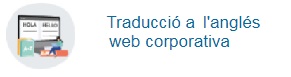 Traducció a l’anglés del web corporatiu