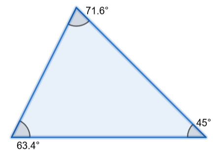 Triangle escalè acutangle