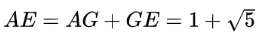 AE=AG+GE=1+5