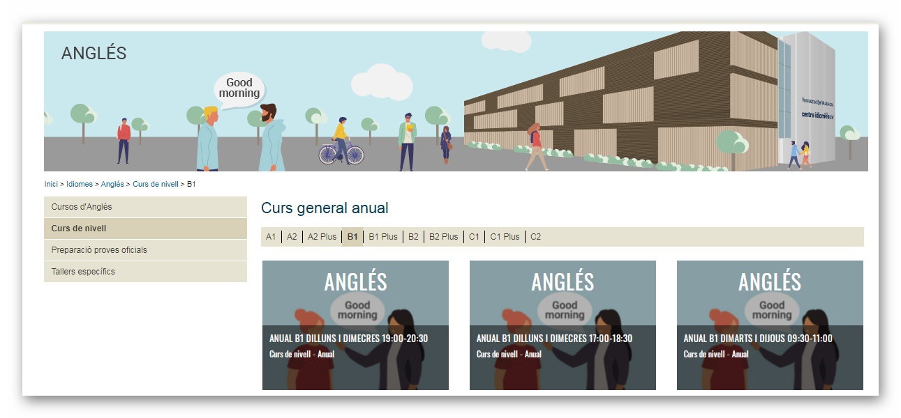 web centre idiomes