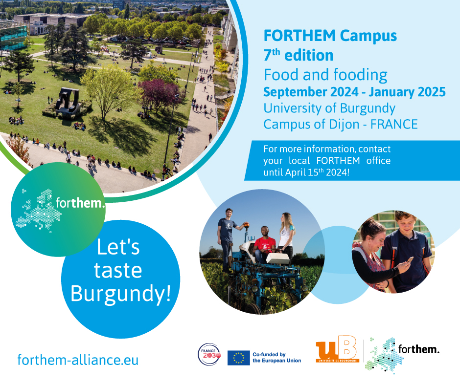 7th FORTHEM CAMPUS “FOOD AND FOODING” – Primer semestre del curs 2024-2025
