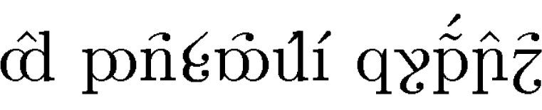 \crteng\quetta{\sindarin\blackspeech agh buRzum{}eshe krempatul}