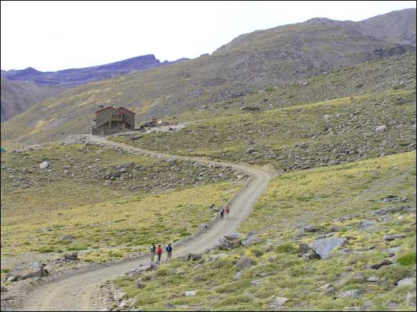 Llegada al refugio de Poqueira