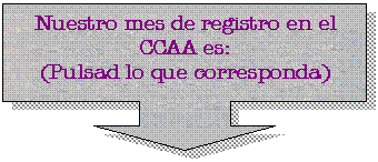 Llamada de flecha hacia abajo: Nuestro mes de registro en el CCAA es: 
(Pulsad lo que corresponda)
